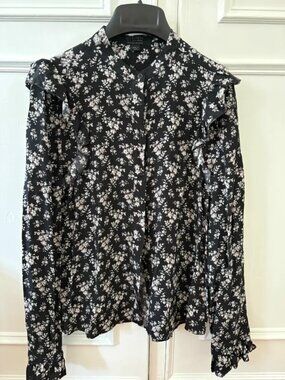 AllSaints "Edin Nevin" Silk Shirt | US Size 6